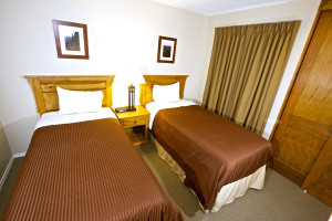 Tantalus Whistler Lodge bedroom with twin beds