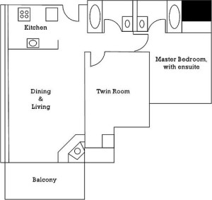 whistler hotel two bedroom suites floor plan