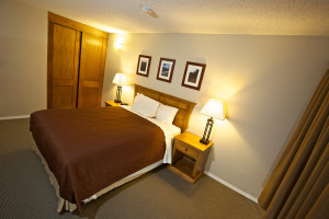 Master Bedroom with Queen Bed at Tantalus Whistler Lodge